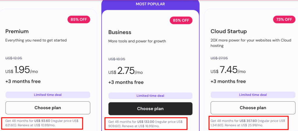 Hostinger Pricing: Introductory vs. Renewal Cost Comparison