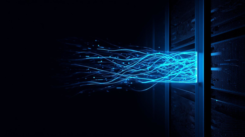 WP Engine Review - An energy stream passing through a server