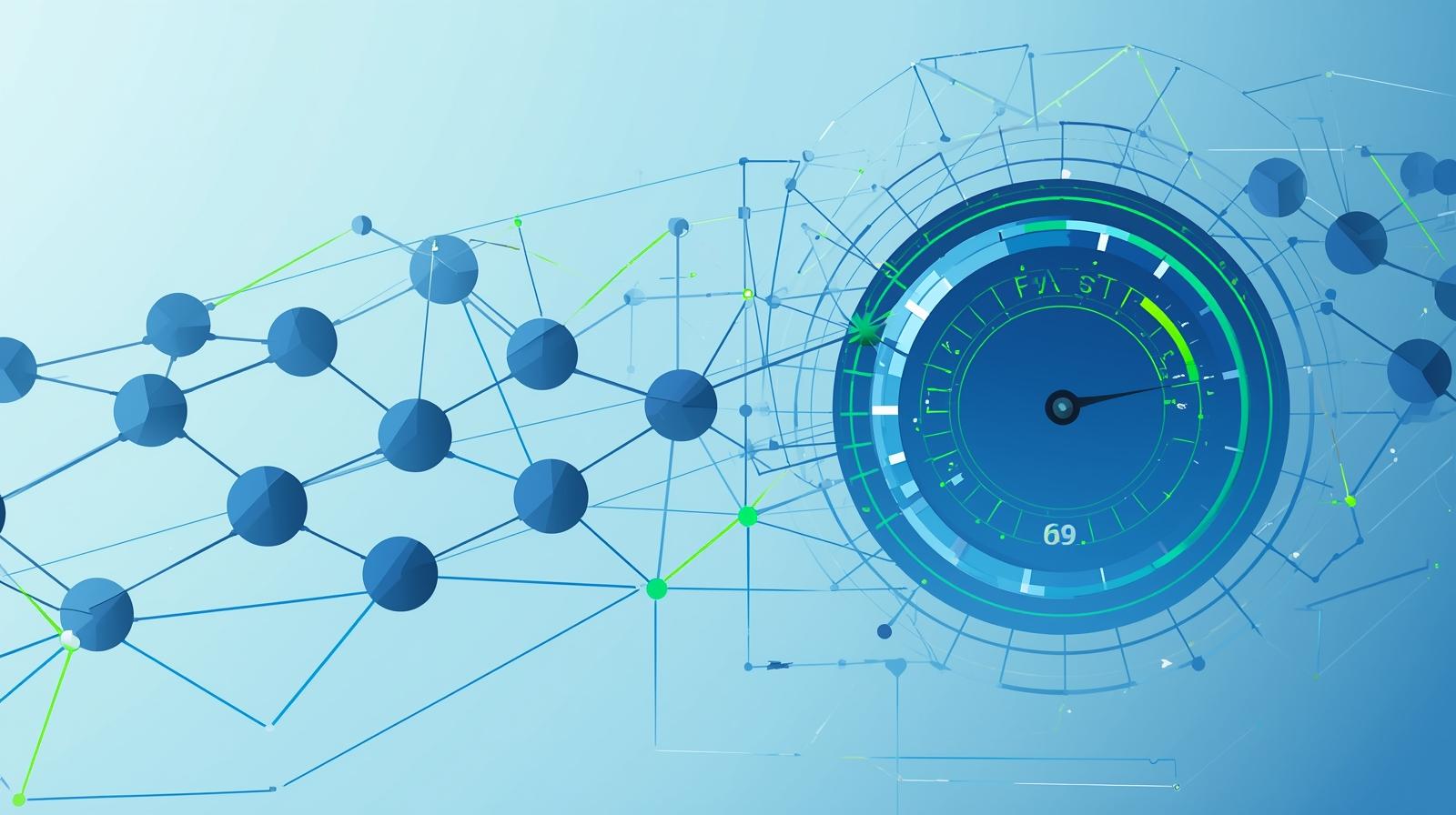 Cloudways Review: A speed meter showing the word fast